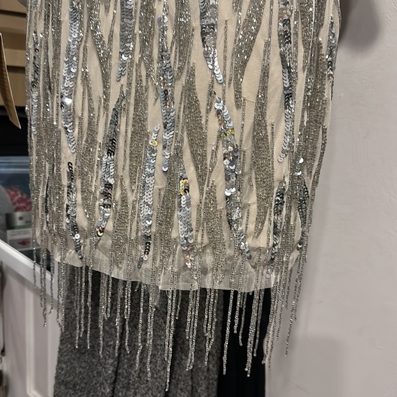 Beaded Tassel Slip Mini Dress NYE - Picture 6 of 9